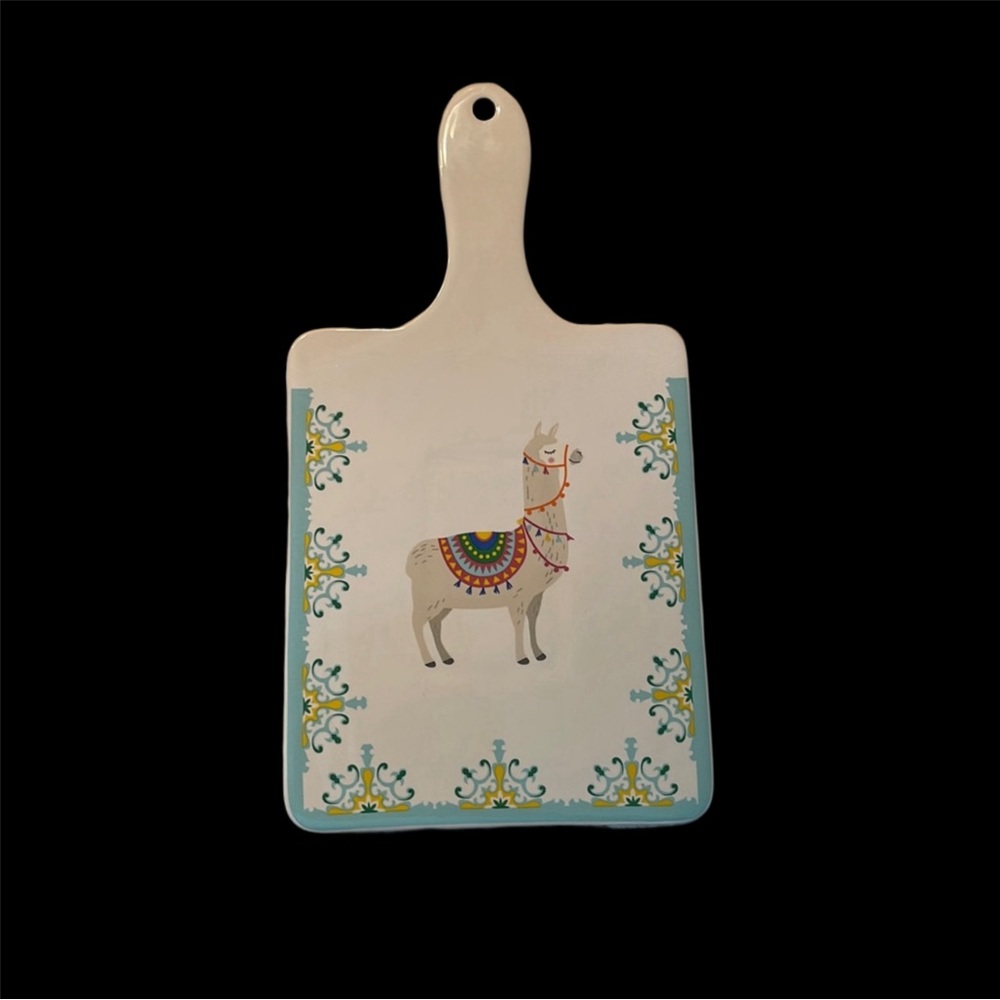 Charcuterie board ceramic, dishwasher and microwave safe 12.2” X 6.6” new